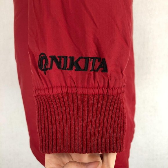 Nikita Red Full Zip Long Sleeve Nylon Jacket Sz S - Picture 5 of 10